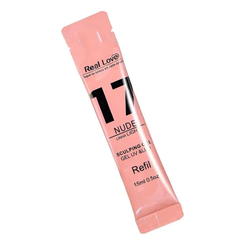 Gel Refil Nude Real Love 15ml: Unhas Esculpidas Perfei - 17