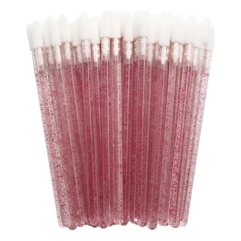 50 Pincéis Aplicadores Descartáveis: Batom, Gloss - Vermelho