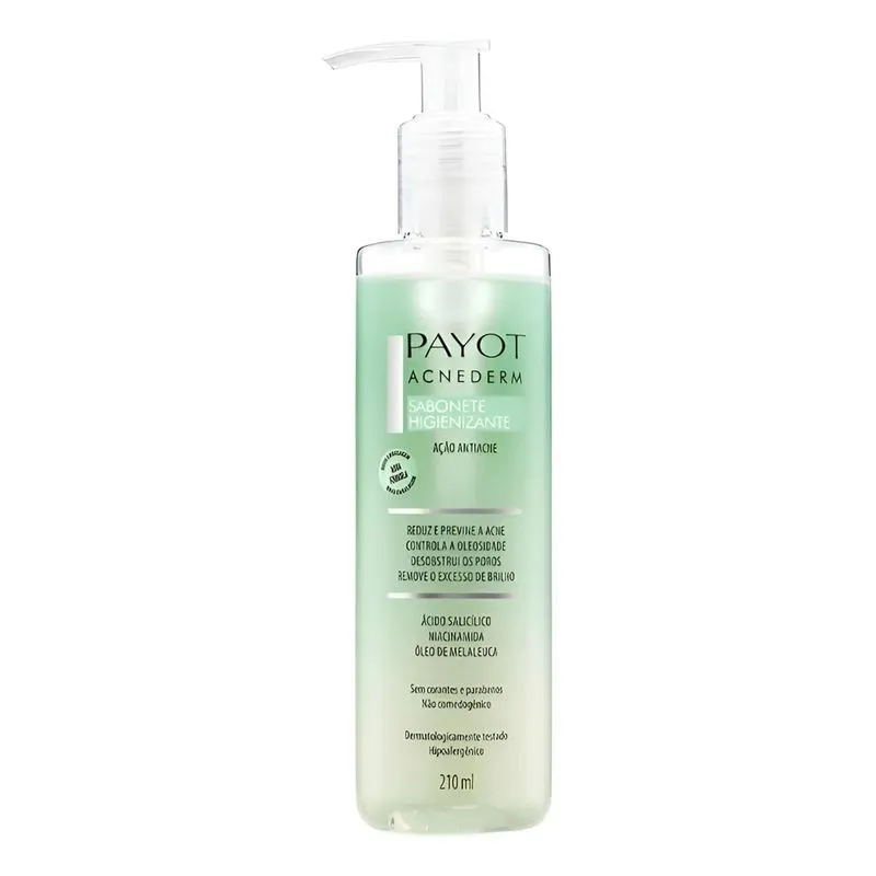 Sabonete Facial Higienizante Acnederm Payot Pele Oleosa Acne
