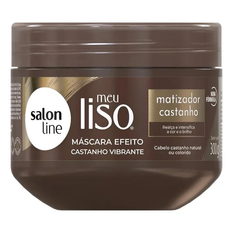Máscara Meu Liso Matizador Castanho Salon Line 300g