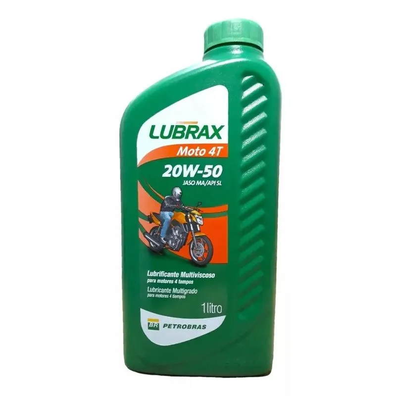 10x Lubrax 20w50 4t Moto Api Sl Mineiral 1 L