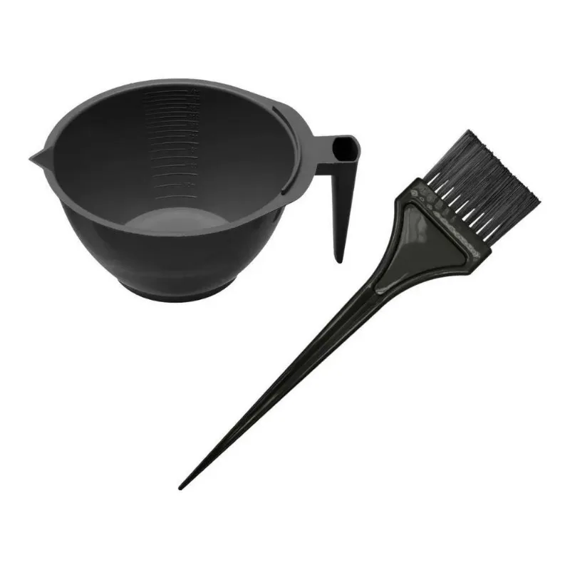 Kit Tintura Coloração Para Cabelo Com Pote + Pincel