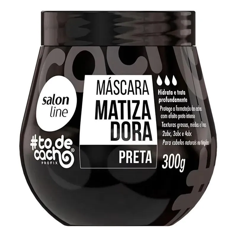 Salon Line Todecacho Máscara Matizadora Preta 300g