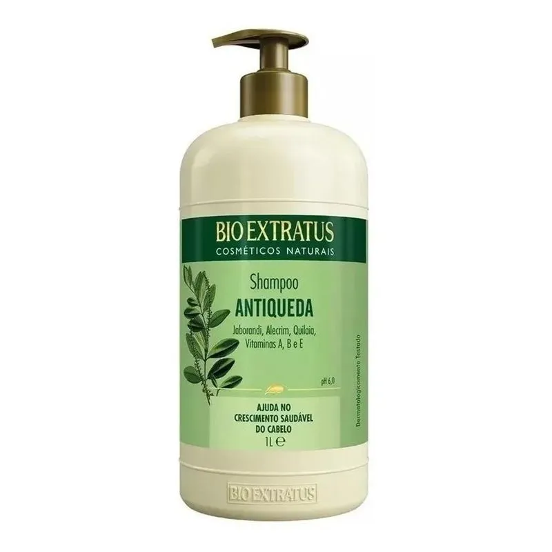 3x Shampoo Bio Extratus Jaborandi Antiqueda Restaurador 1 Li