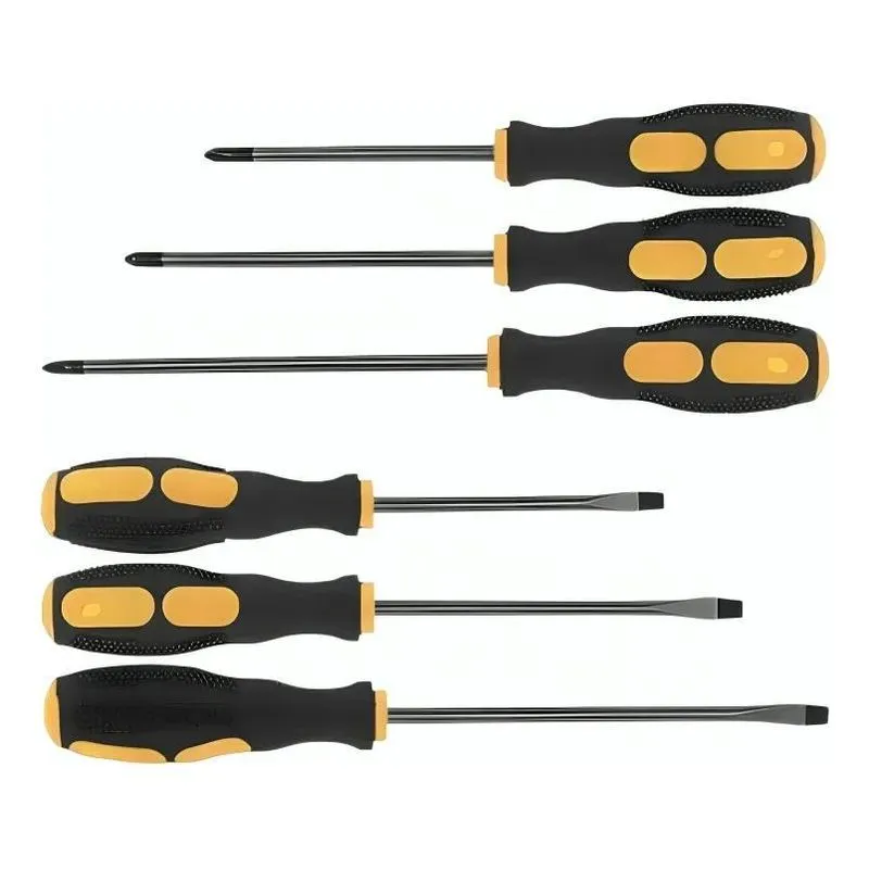 3x Kit 6 Peças Jogo De Chave De Fenda / Phillips Imantadas