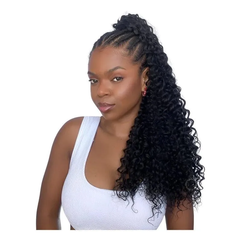 Rabo De Cavalo 70cm Cacheado Pamela - Cabelo Bio Veget - 1b