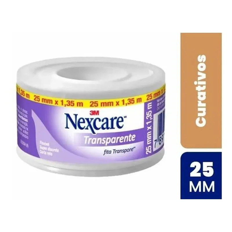 Fita Micropore Transparente Nexcare 25mm X 1,35m