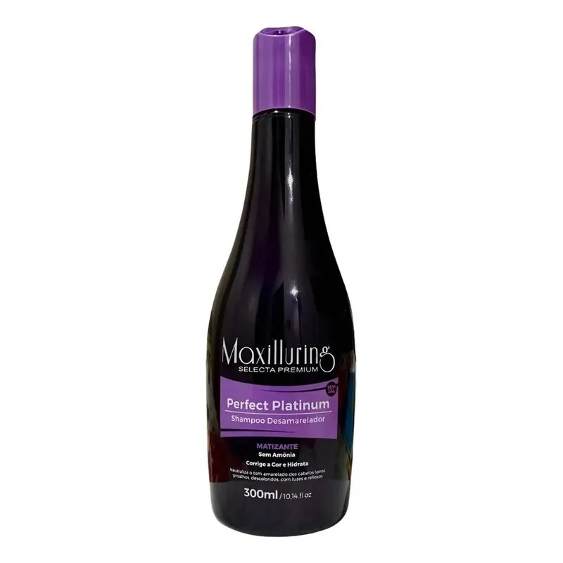 Shampoo Desamarelador Matizante Maxilluring 300ml