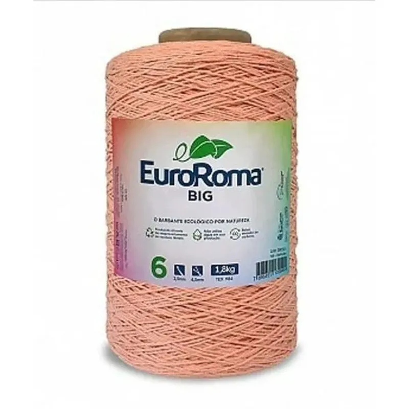 Barbante Euroroma 1,8 Kg Fio 6 Big Cone - Salmão