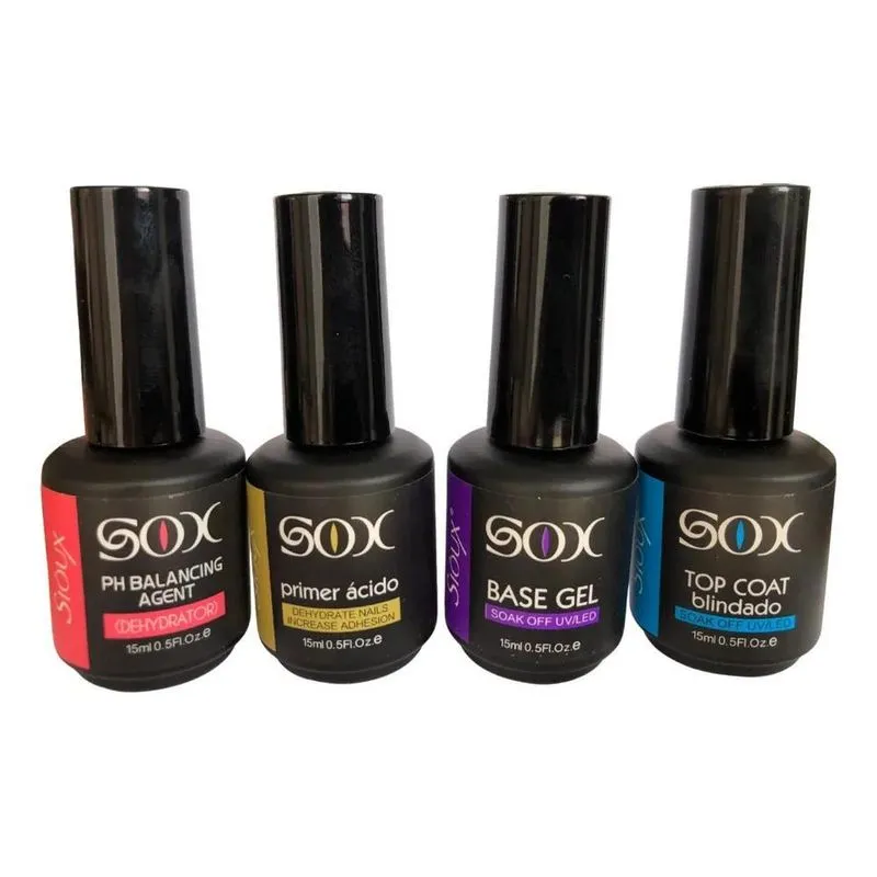 Kit Completo Preparação Alongamento Esmaltação Em Gel Unhas