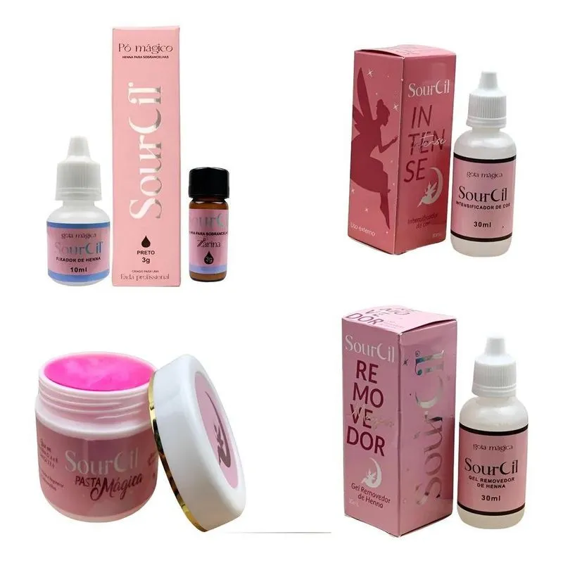 Kit Sobrancelhas Perfeitas: Henna, Modeladora & Inte - Preto