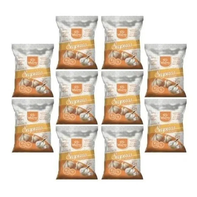 5x Kit10 - Suspiros Com Whey Protein Wheyviv Fit - 25g