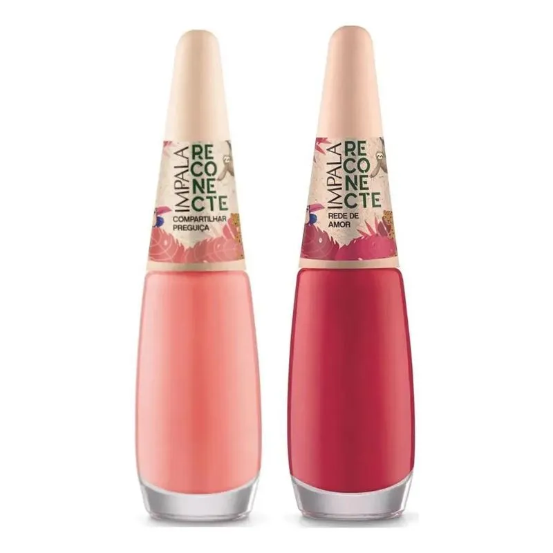 Kit 2 Esmaltes Impala - Compartilhar Preguiça / Rede De Amor