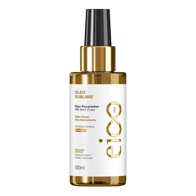 Eico Pro Óleo Sublime Reparador 48h Sem Frizz Brilho Gloss U