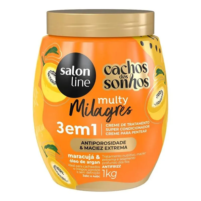 Creme Para Pentear Salon Line Multy Antifrizz 1kg