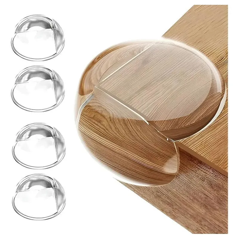 Protetor De Quina De Mesa Moveis Bebe Silicone 3 M - 4 Peças