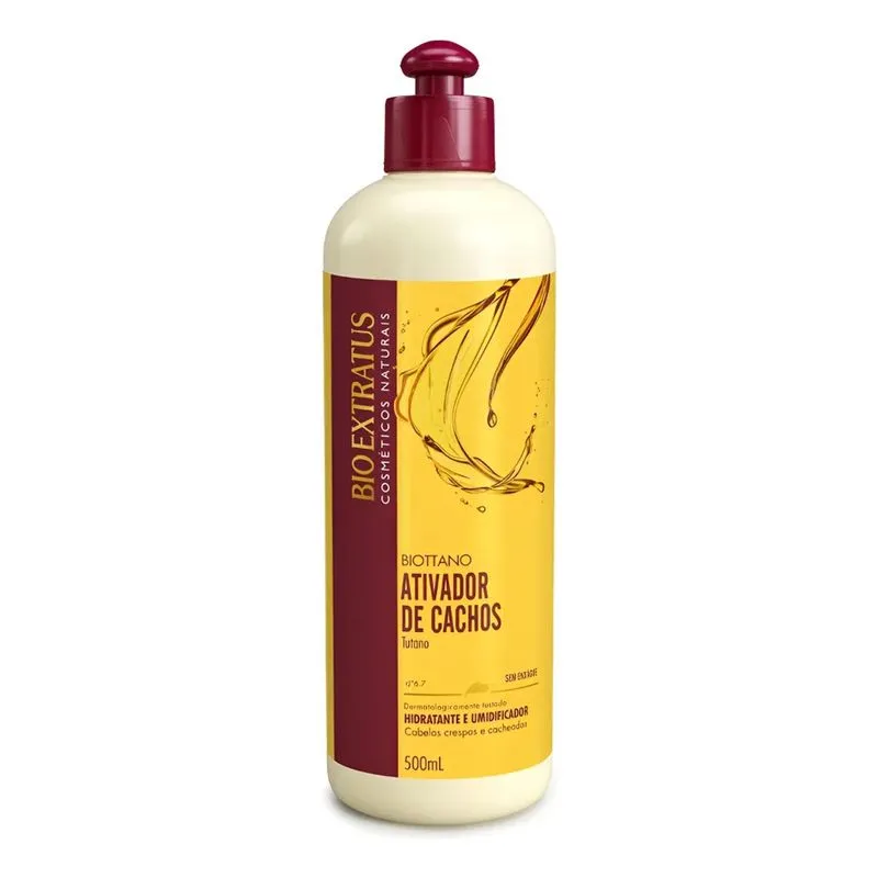 Umidificador Ativador De Cachos Biottano 500ml Bio Extratus