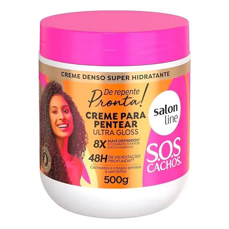 Salon Line Sos De Repente Pronta Creme Pentear 500g