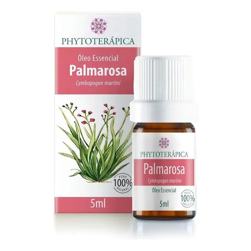 Oleo Essencial Palmarosa Para Micose 100% Puro - Organico