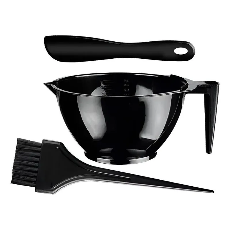 Kit Tintura Profissional: Cumbuca, Pincel E Espátula - Preta