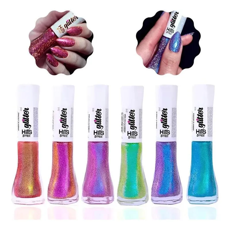 Kit Hits Diamante Multichrome Refletivo 5free Completo - Col