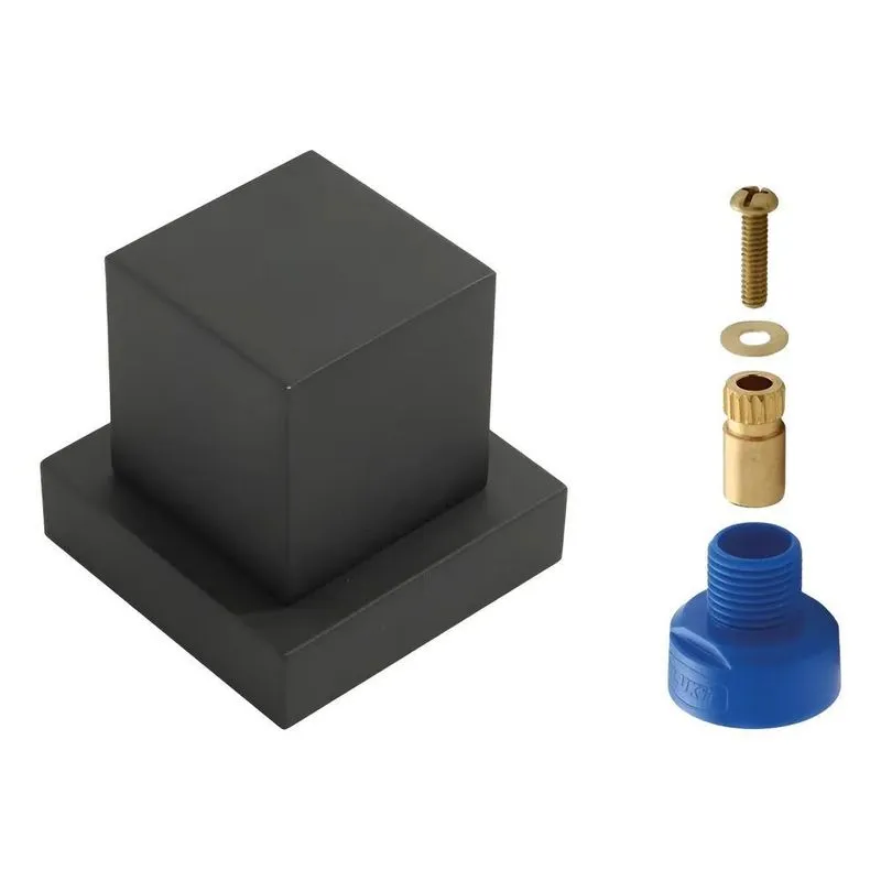 5x Acabamento Para Registro Preto Fosco + Conversor Docol
