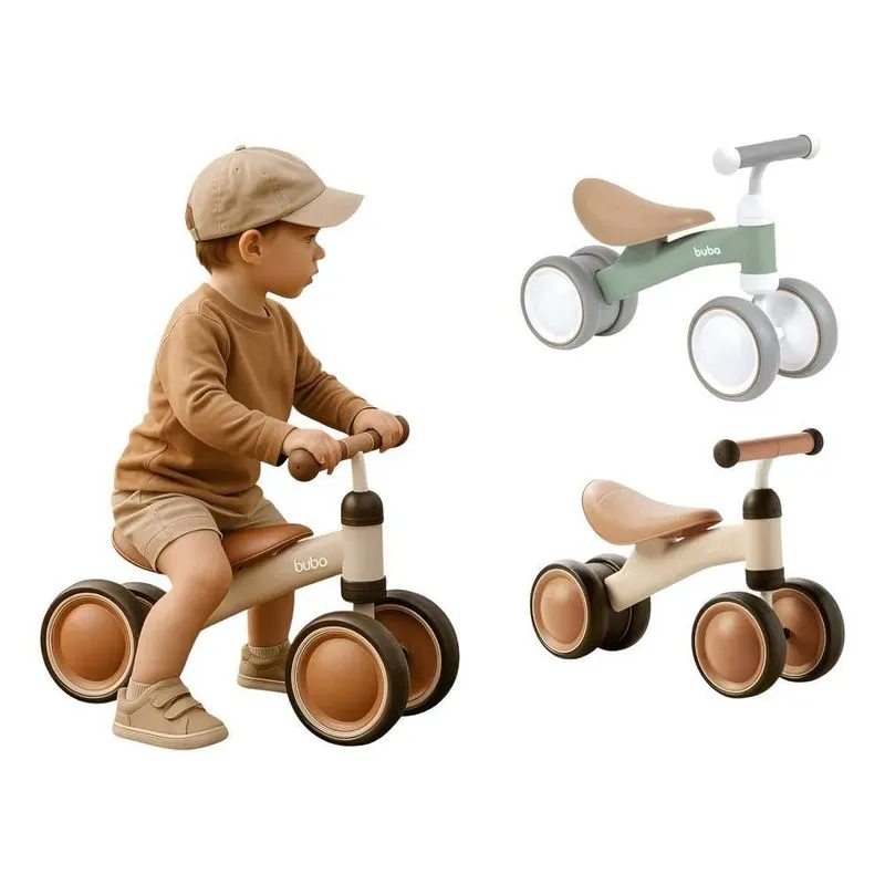 Bicicleta De Equilíbrio Infantil Sem Pedal Buba B Bege