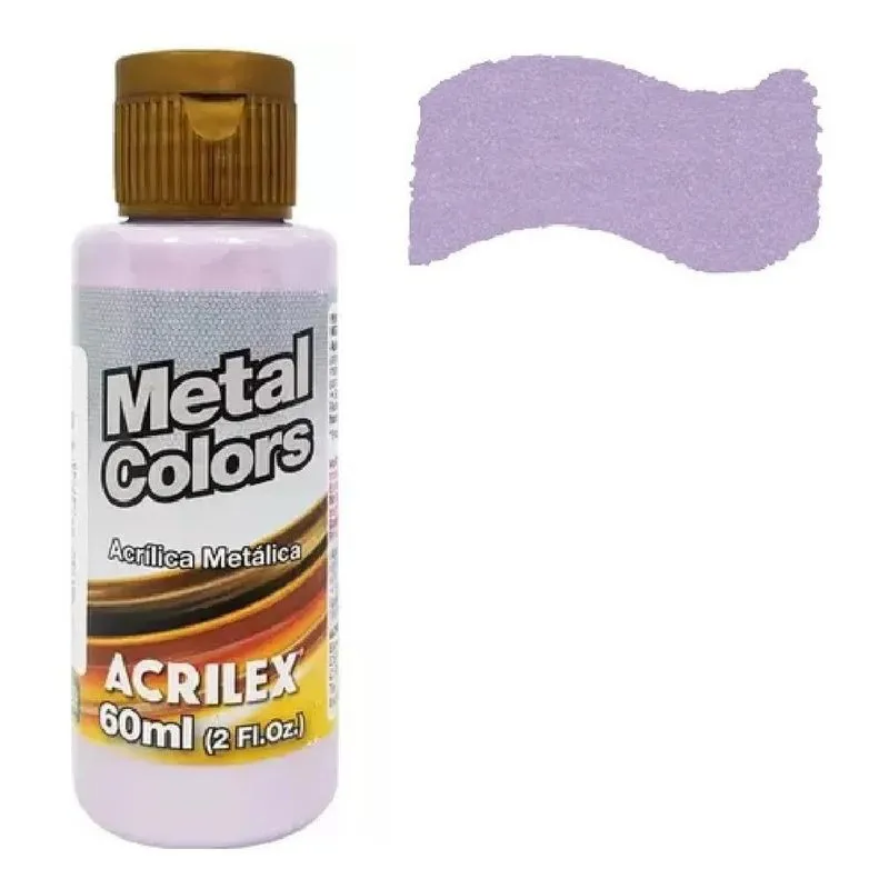 Tinta Acrilica Metal Colors 60 Ml Acrilex - Diversas Cores