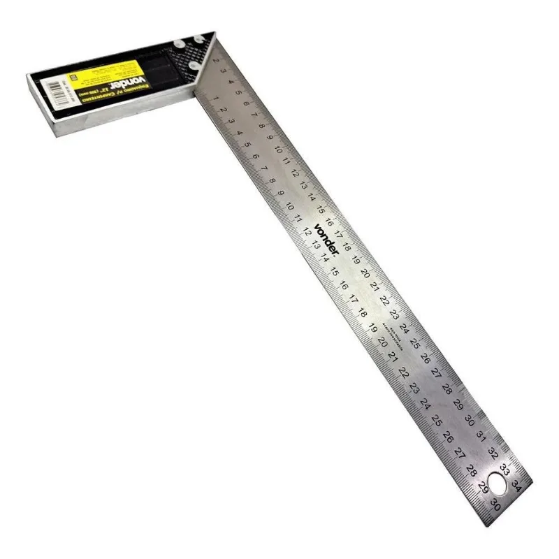 Esquadro Profissional Marceneiro 30cm Cabo Alumínio Vonder