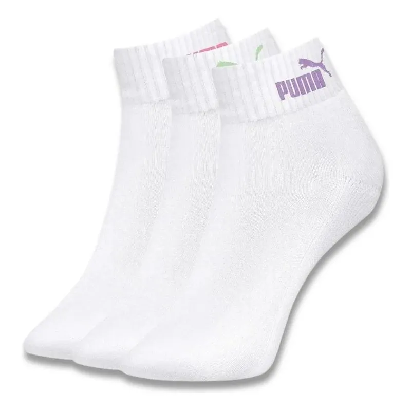 3x Kit 3 Pares Meias Cano Baixo Atoalhada Feminina Puma 4760