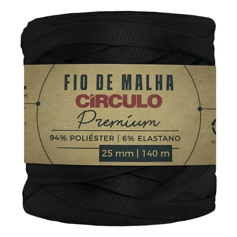 3x Fio De Malha Círculo Premium Para Crochê 25mm 140m