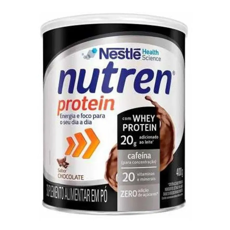 Sup Alim Com Whey Choc Nestlé Nutren Protein 400g