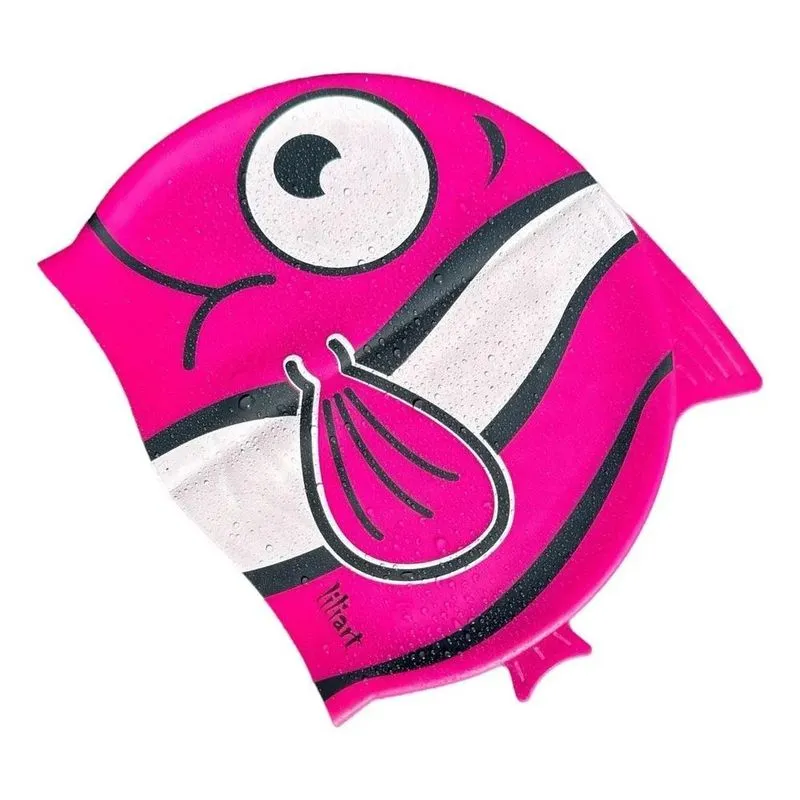 Touca Para Natação De Silicone Personagens Espo Peixinho Ros