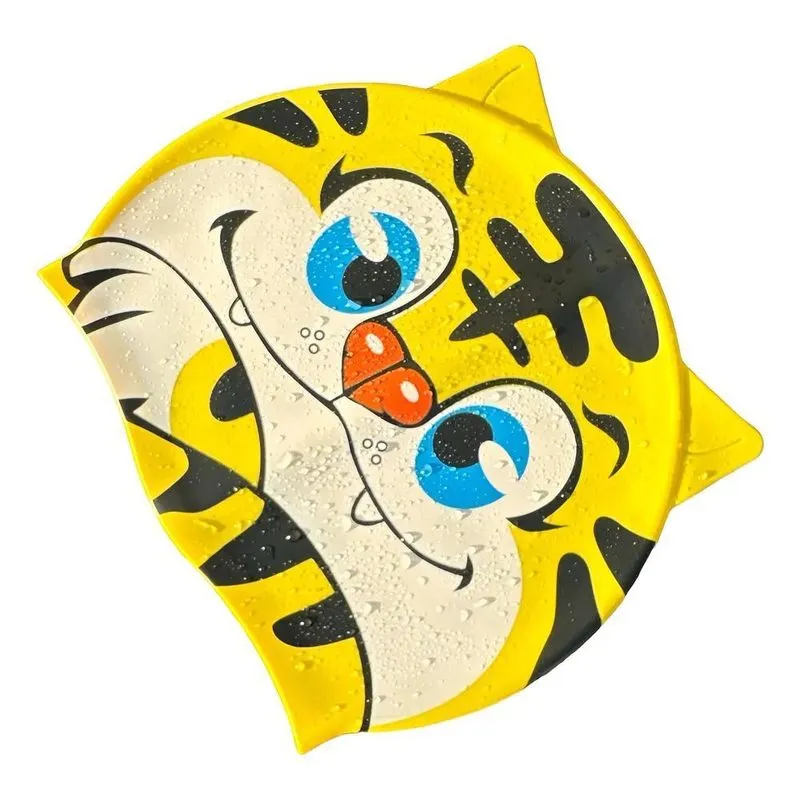 Touca Para Natação De Silicone Personagens Esporte Aquá Tigr