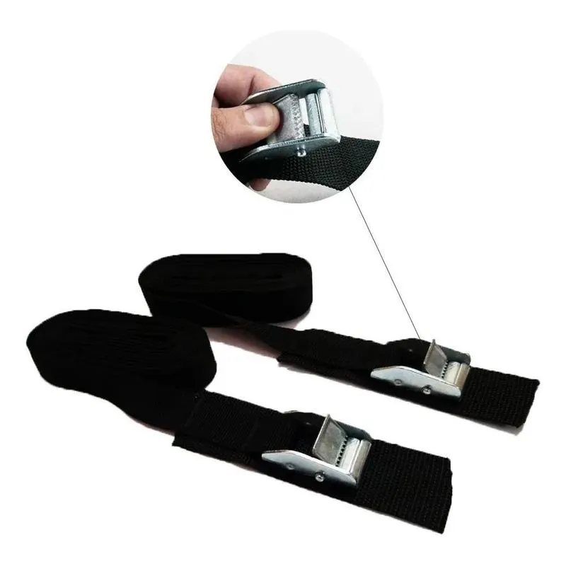 2x Par De Cintas Fita Fixação Amarração Bicicletas Rack 2,5