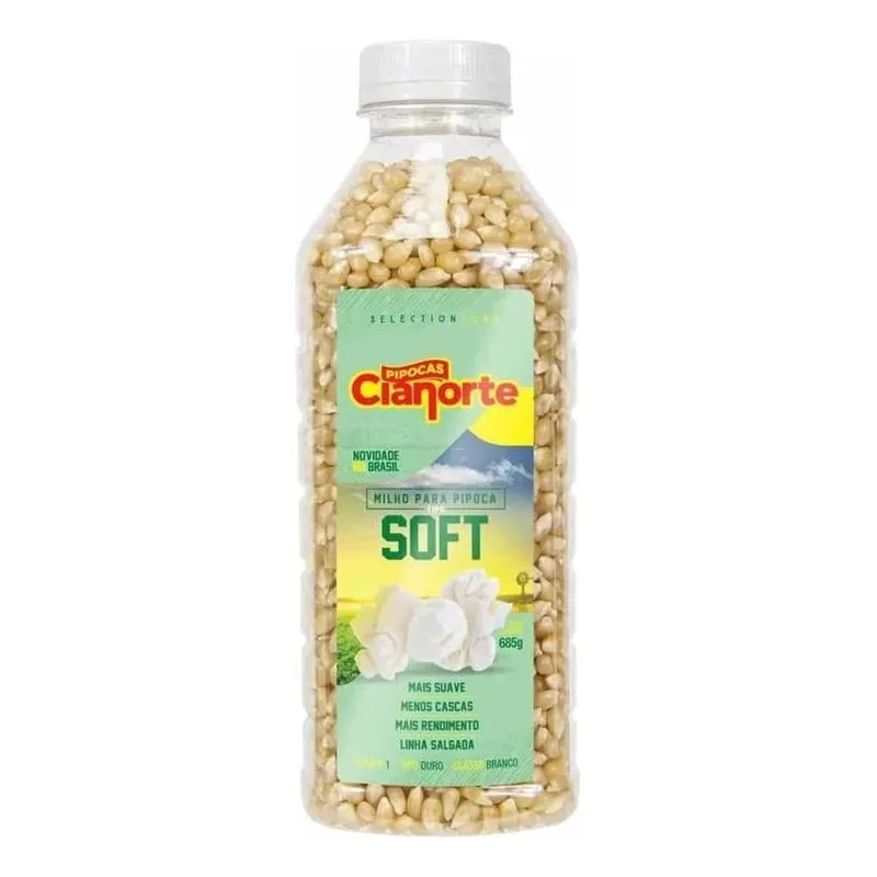 5x Milho Pipoca Grande Gourmet Cinema/soft Buterfly Branco
