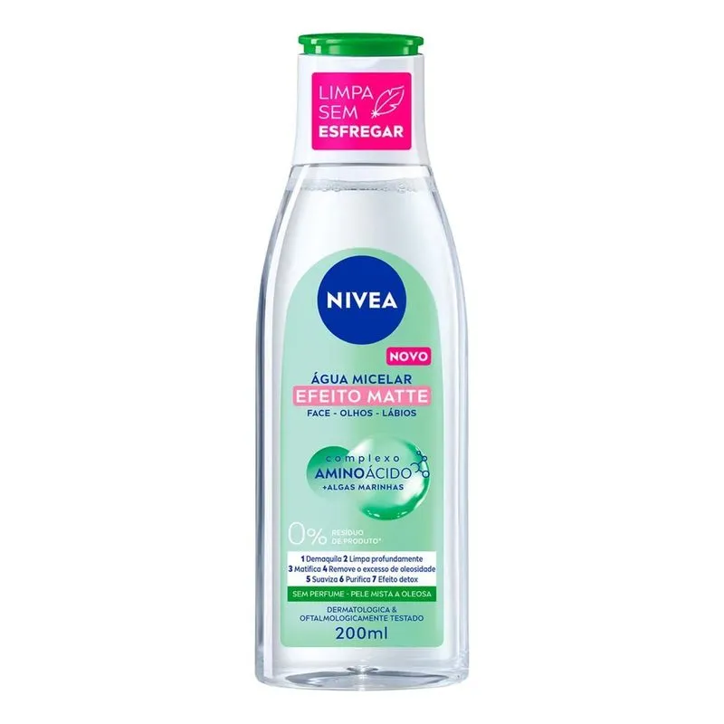Nivea Água Micelar Solução De Limpeza 7 Em 1 Efeito Matte 20