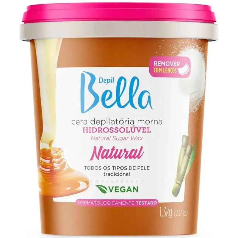 Depil Bella Cera Depilatória Hidrossolúvel Natural Vegano