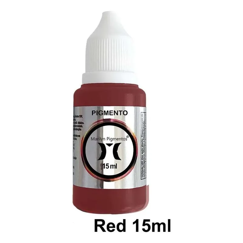 Pigmento Micropigmentação Marilyn 15ml: Cores - Vermelho Red