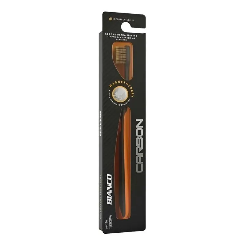 Escova Dental Magnetherapy Bianco Carbon Extra Macia Premium