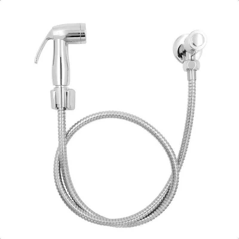 3x Ducha Higiênica Cromada Abs Acionamento 1/4 De Volta
