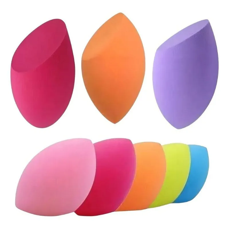 Kit Pacote 12 Esponjas Maquiagem Face Gota Chanfrada