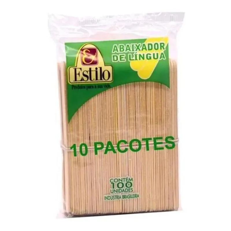 1000 Abaixador De Língua Palito Espátula Madeira Depilação