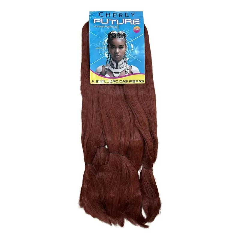 Jumbo Crespo Cherey 330g: Tranças Box Braids Naturai - Ruivo