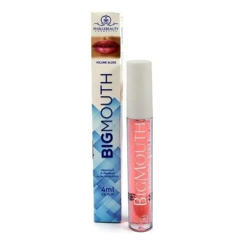 2x Gloss Labial Big Mouth Phállebeauty Incolor 4ml Acabament