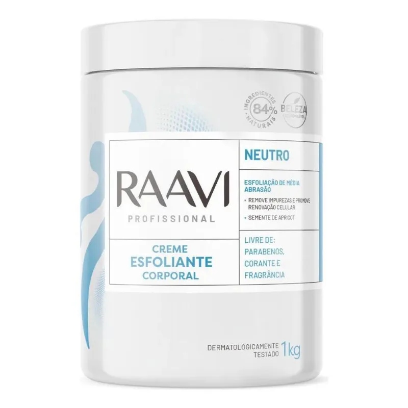 Creme Esfoliante Corporal Raavi Neutro 1 Kg Wxz
