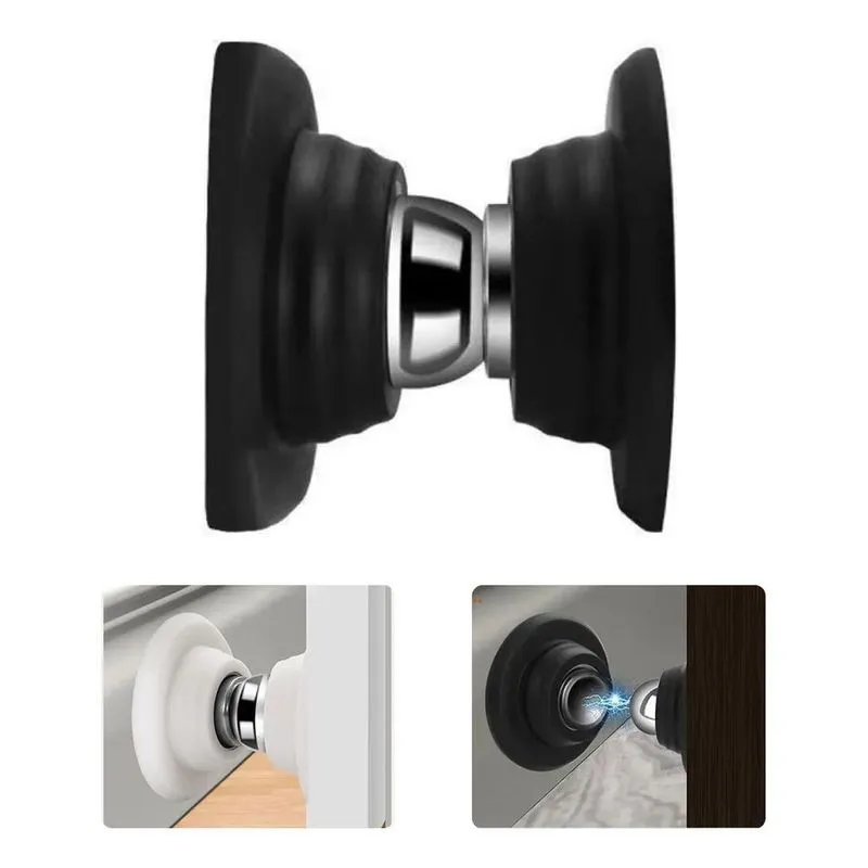 2x Trava Porta Fixador Magnético Dupla Face Parafuso Prended