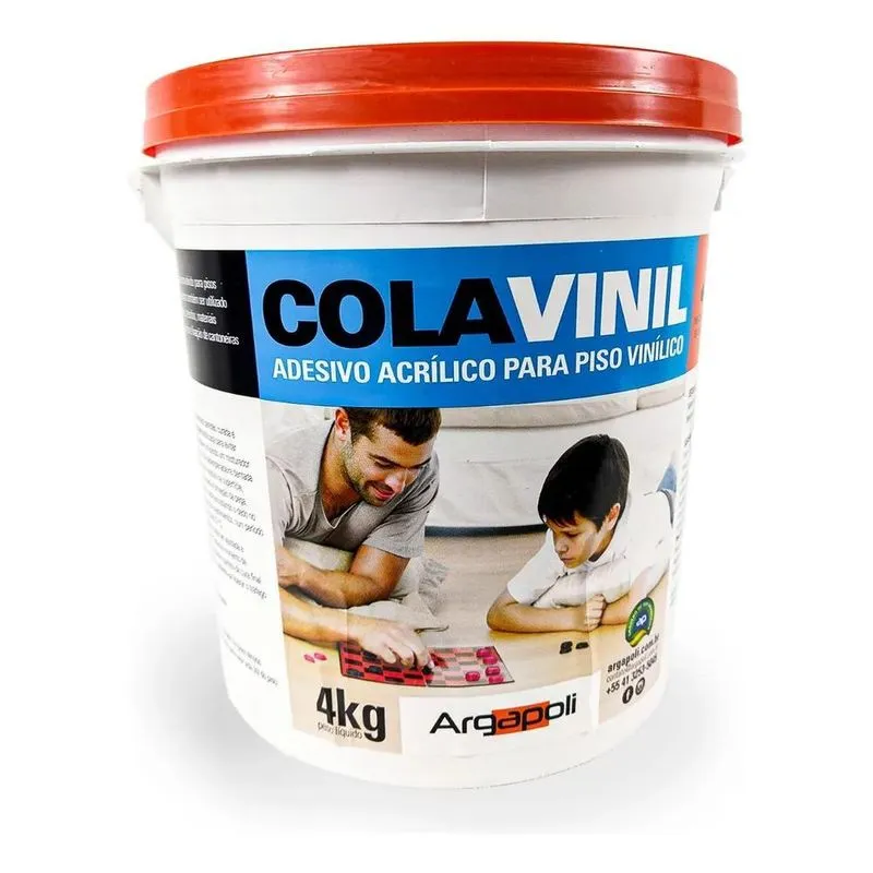 3x Cola Piso Vinilico 4kg Pronta Para Uso Manta Régua Vinili