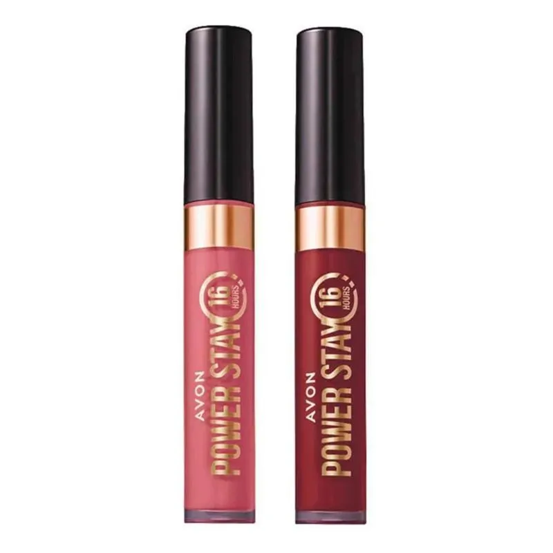 Avon Batom Líquido Power Stay 16 Horas Duracão Kit 2 Unidade