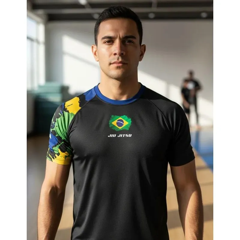 Camisa Jiu-jitsu Dry Fit Proteção UV 50+ Trei - Justiceiro P